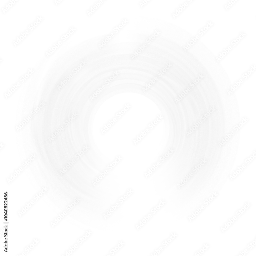 Fototapeta premium White Glowing Circles with Twirl Effect PNG