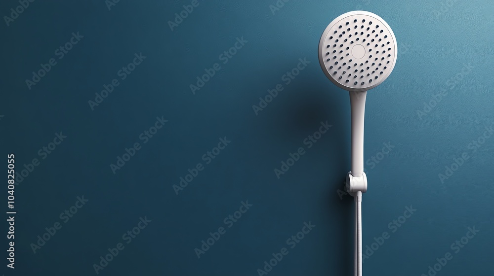 3D handheld showerhead with a flexible hose and multiple spray settings, handheld showerhead, luxury bathroom fixture 3D handheld showerhead with a flexible hose and multiple spray settings, handheld showerhead, luxury bathroom fixture