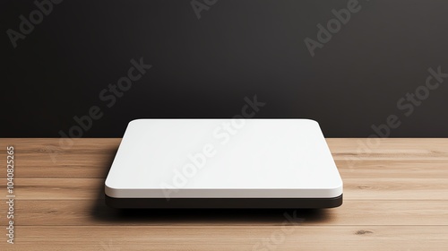 3D modern bathroom scale with a digital display, bathroom scale, sleek health accessory