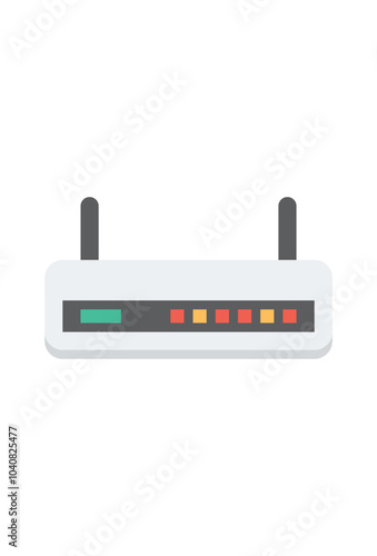 simple router vector icon for internet