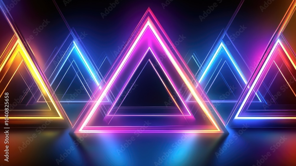 Vibrant Abstract Triangle Mosaic Background Vibrant Abstract Triangle Mosaic Background