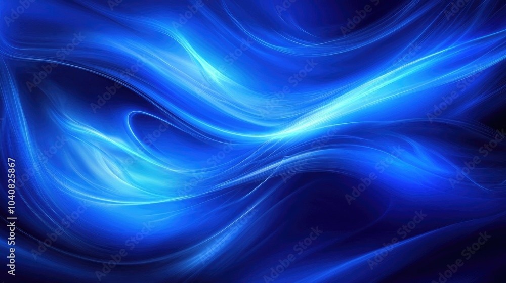 Abstract Blue Smooth Curving Background Design Abstract Blue Smooth Curving Background Design