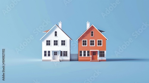 Deciding a house , mansion, apartment icon to choose the best property you want. Choose place to live that suits your lifestyle. Real estate and property decision making concept.