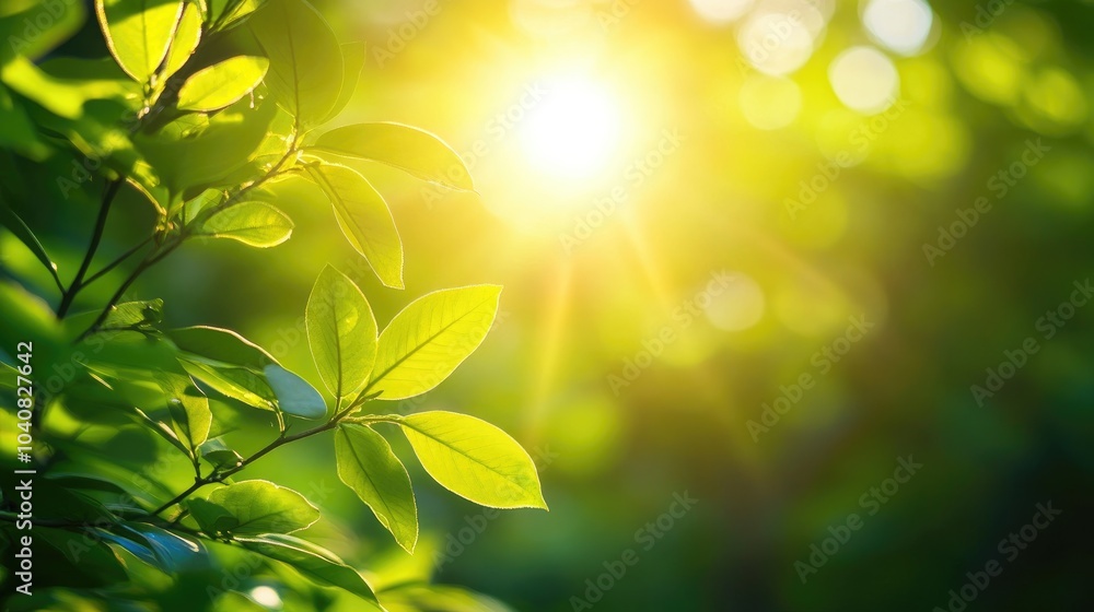 Beautiful Sunlight Through Transparent Leaves Beautiful Sunlight Through Transparent Leaves