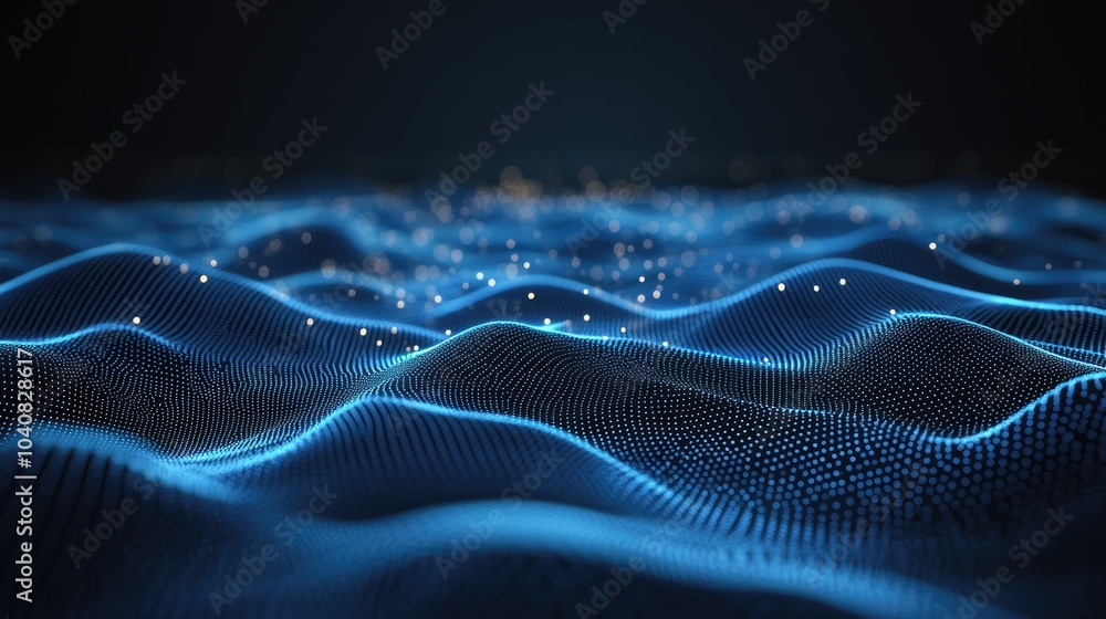 Captivating Abstract Blue Waves Pattern Captivating Abstract Blue Waves Pattern