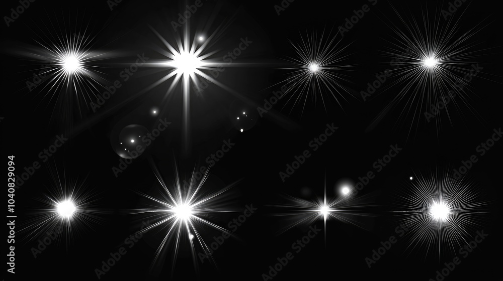 Captivating Vector Set of Transparent Sunlight Effects Captivating Vector Set of Transparent Sunlight Effects
