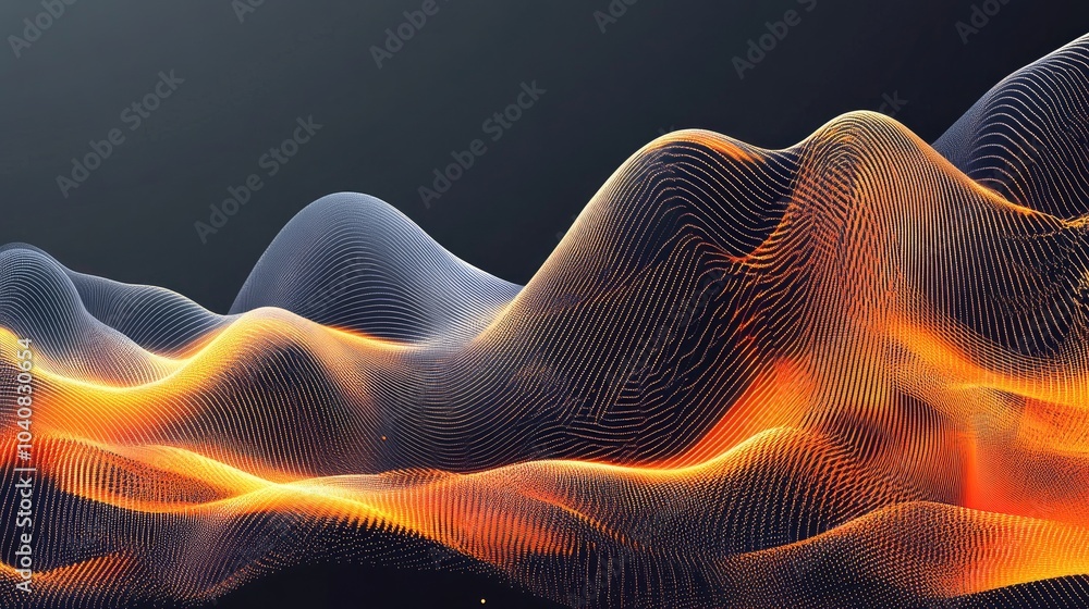 Dynamic Vector Illustration of Light Waves Dynamic Vector Illustration of Light Waves