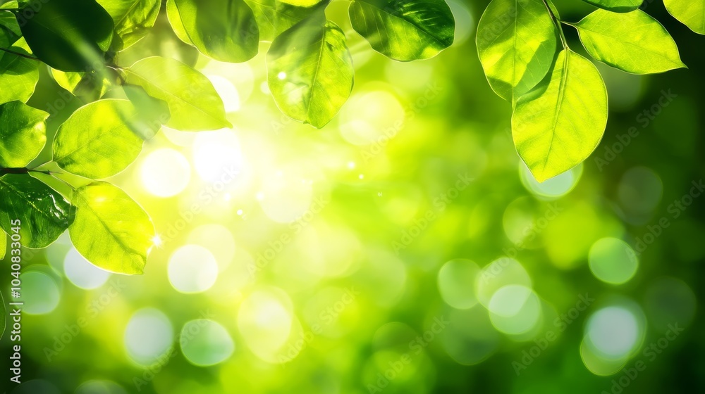 Lush green leaves background, a vibrant natural texture for design and ...