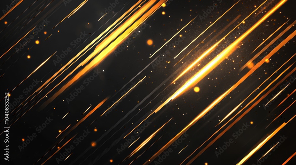 Radiant Yellow Streaks on Dark Background Radiant Yellow Streaks on Dark Background