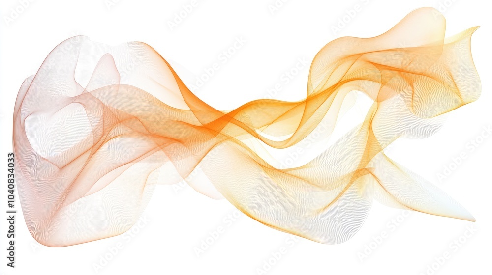 Flowing Abstract Artwork in Warm Tones Flowing Abstract Artwork in Warm Tones
