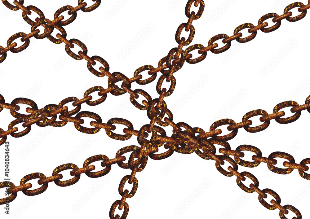 Obraz premium 錆びた鎖