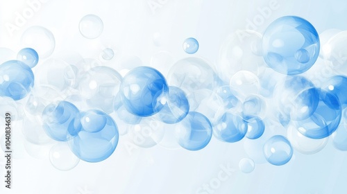 Wallpaper Mural Abstract Minimalist Vector Illustration of Bubbles Torontodigital.ca