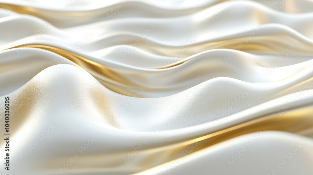 Obraz premium Elegant Gold and White Abstract Background
