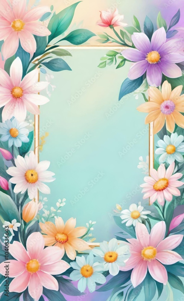 frame of flowers frame of flowers