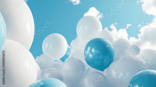 Soft Blue and White Abstract Background