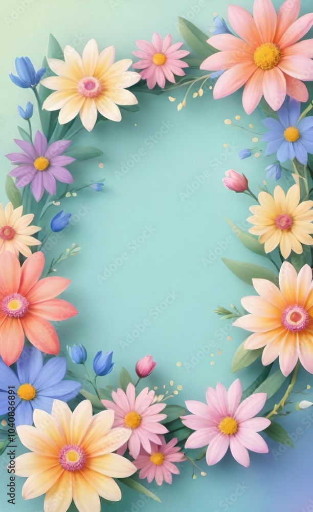 frame of flowers frame of flowers