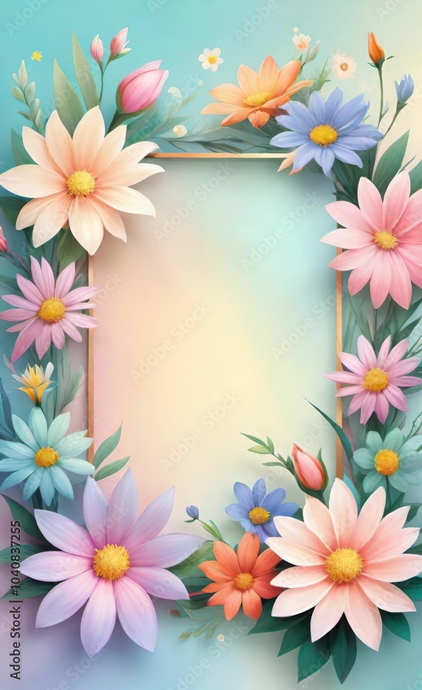 frame of flowers frame of flowers