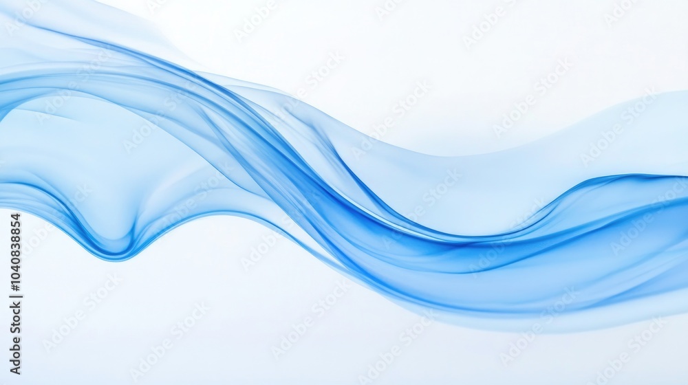 Stylish Blue Wave Curves on Modern Backdrop Stylish Blue Wave Curves on Modern Backdrop