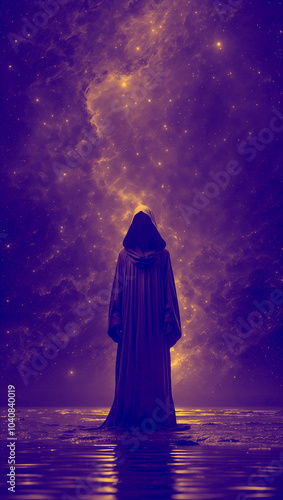 Mysterious Clock Person In The Middle Of The Universe 