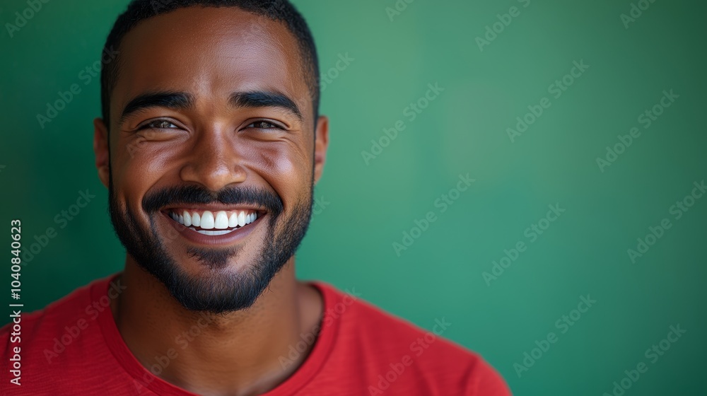 Portrait of a happy handsome man in a shirt with laughing Portrait of a happy handsome man in a shirt with laughing