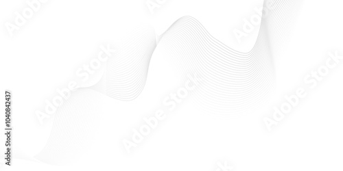 Vector minimal frequency white blend wave line element equalizer energy flowing isolate tech curl science minimal digital beautiful line pattern. abstract futuristic flow light technology background