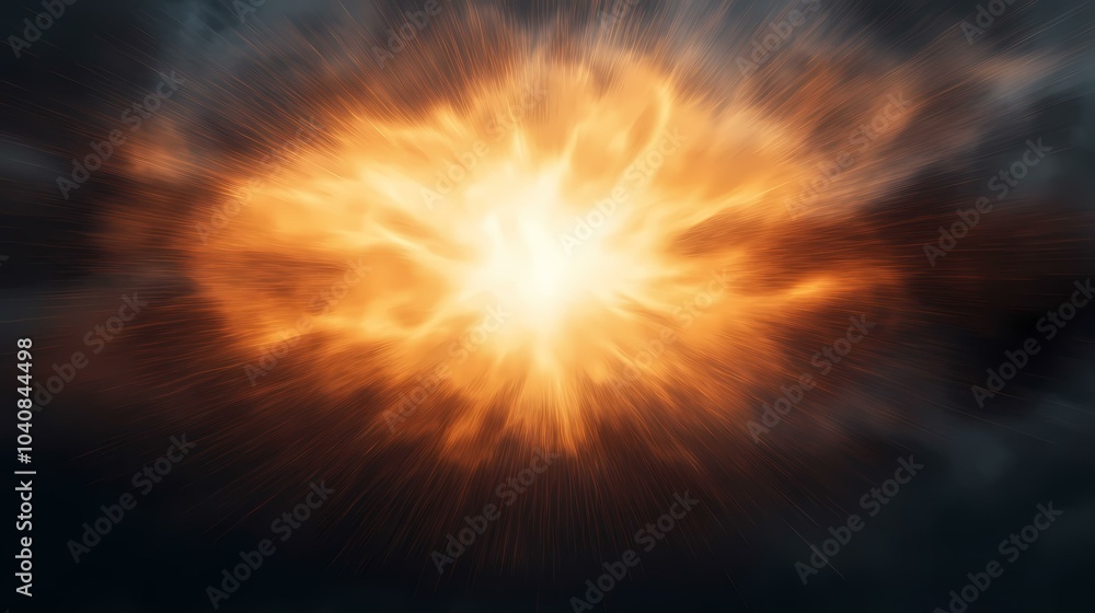 The image shows a bright orange explosion with a blindingly white center and thin dark lines radiating outward from it, creating a fiery, energetic effect. The image shows a bright orange explosion with a blindingly white center and thin dark lines radiating outward from it, creating a fiery, energetic effect.