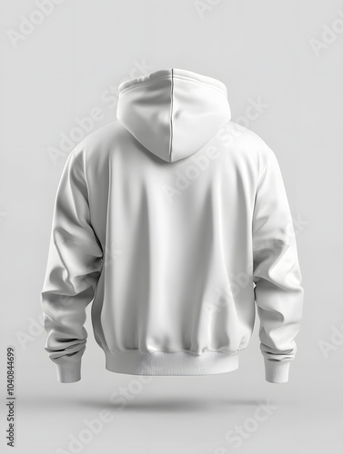 3ミニマルなパーカーの後モックアップ/Post-mock-up of a minimalist parka Generative AI
