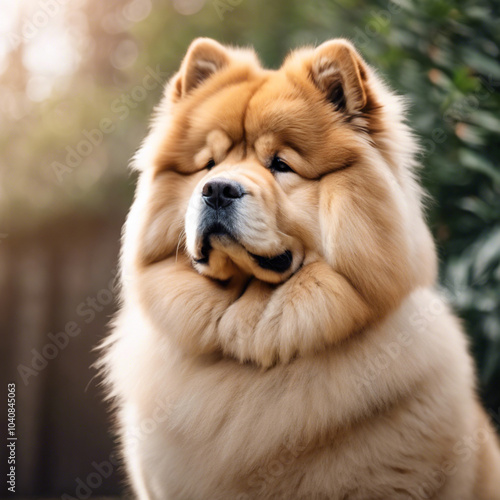 Chow Chow Dog Closeup