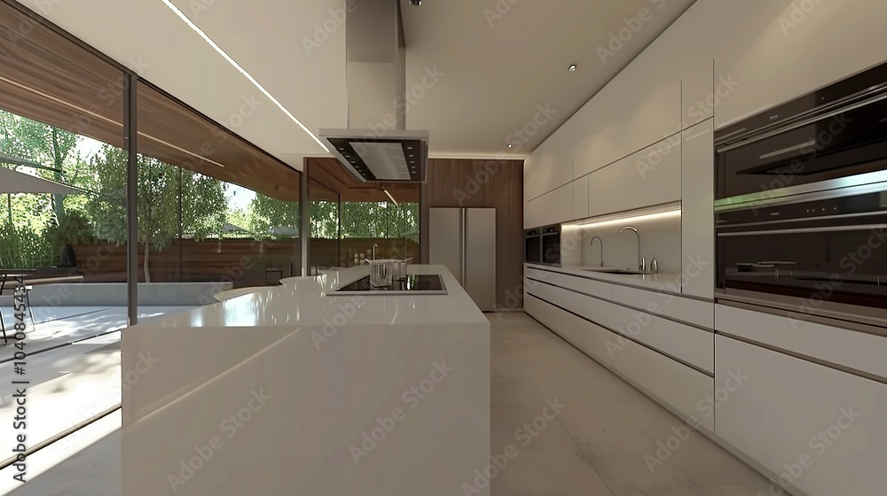 Minimalist Chic: Contemporary Home Kitchen with Natural Light and Modern Design Minimalist Chic: Contemporary Home Kitchen with Natural Light and Modern Design