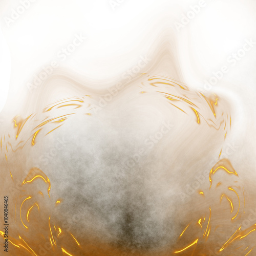 Burning Fire with Smoky Embers Effect