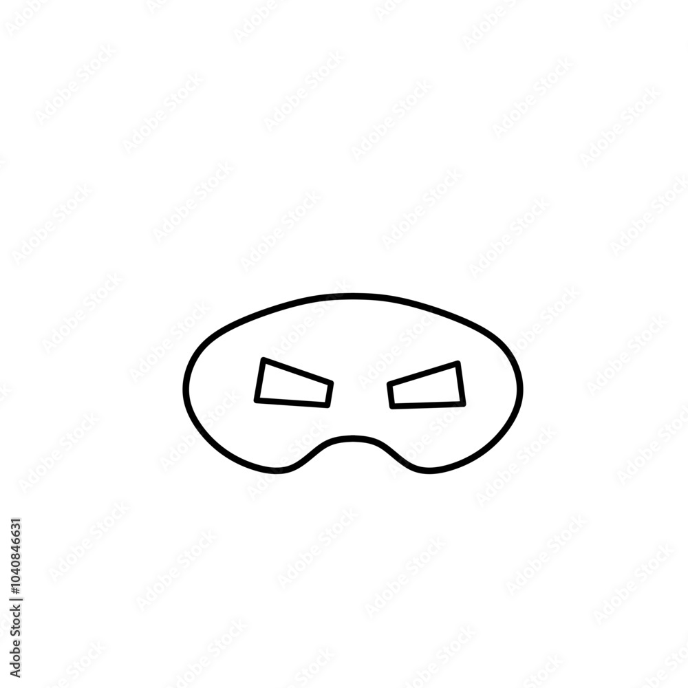 Fototapeta premium Superhero mask or villian face mask eye mask