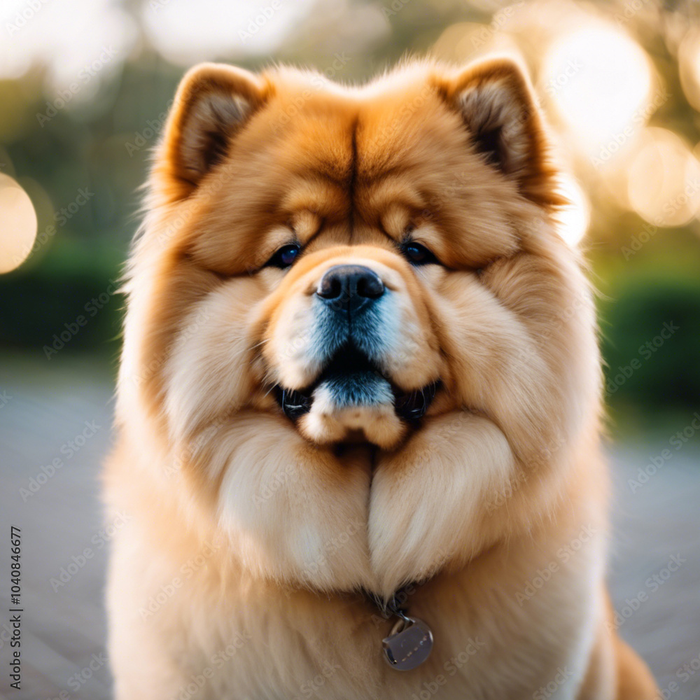 Chow Chow Dog Closeup Chow Chow Dog Closeup