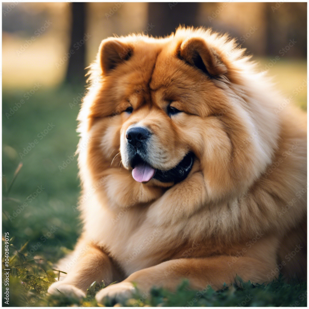Chow Chow Dog Closeup Chow Chow Dog Closeup