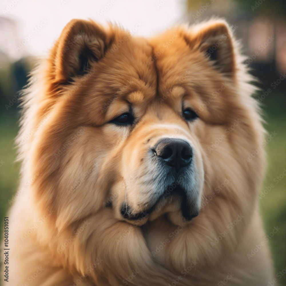 Chow Chow Dog Closeup Chow Chow Dog Closeup