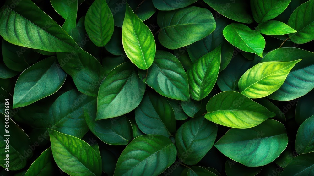 Nature of dark green leaf in garden. Natural green leaves plants using background cover page environment ecology or greenery wallpaper Nature of dark green leaf in garden. Natural green leaves plants using background cover page environment ecology or greenery wallpaper