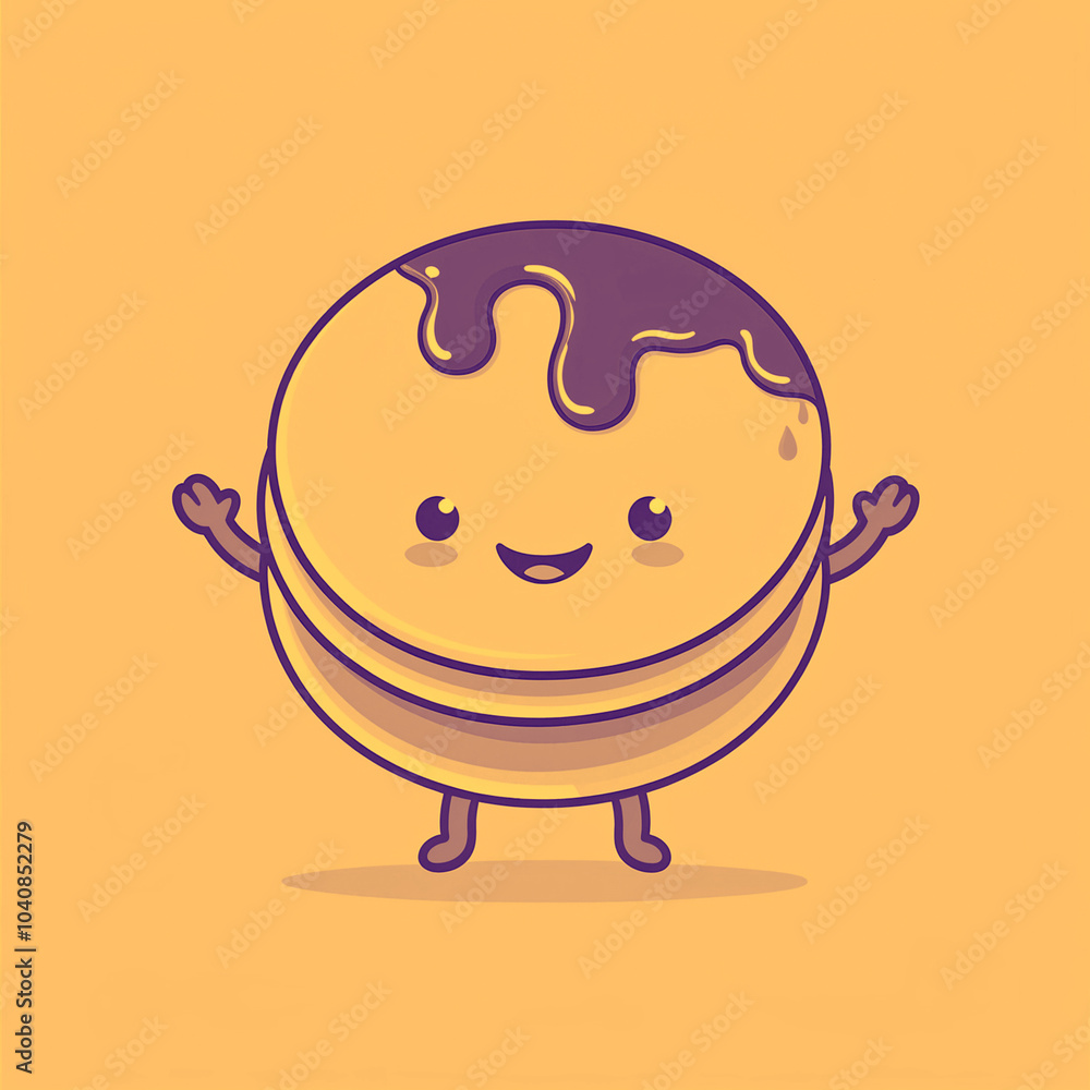 Cute Pancake Character Cute Pancake Character