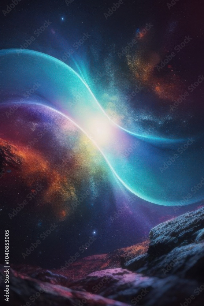 Obraz premium sunrise in the space