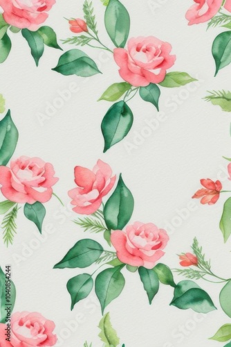 seamless background with roses