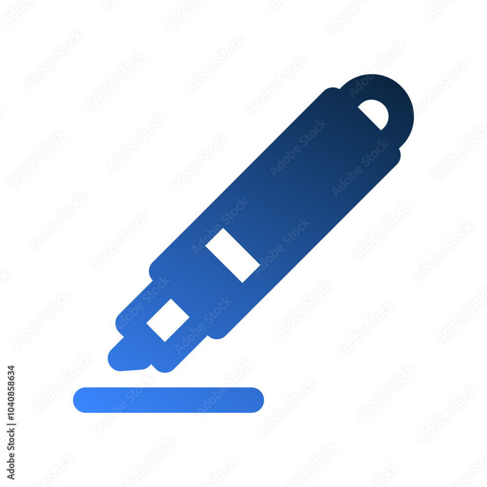 Pen gradient fill icons. office symbol with a stylish and modern design. Pen gradient fill icons. office symbol with a stylish and modern design.