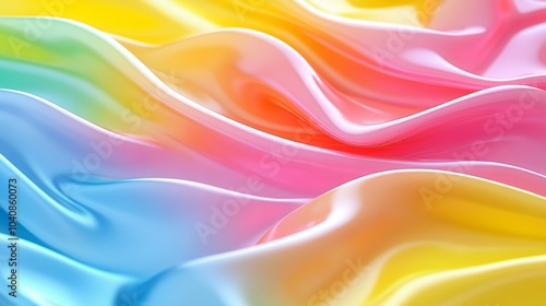 Abstract Colorful Wavy Background Gradient Fabric Texture