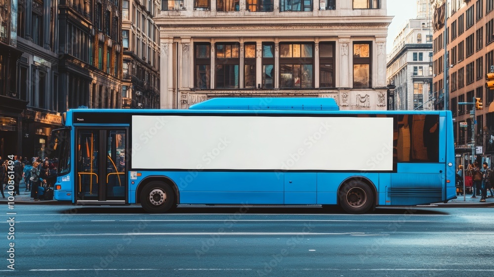 Obraz premium bus with a big white sign