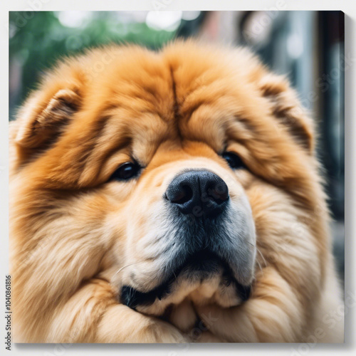 Chow Chow Dog Closeup