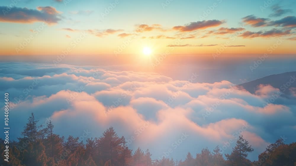 thick fog under the morning sun with very cool air video background thick fog under the morning sun with very cool air video background