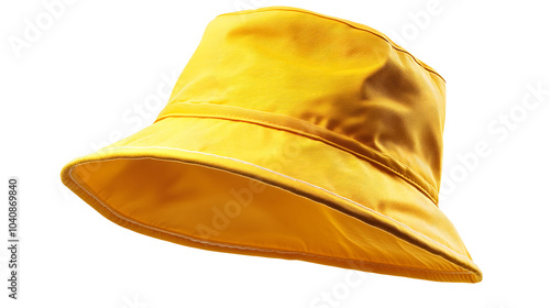 yellow bucket hat PNG white background, png transparent
 photo