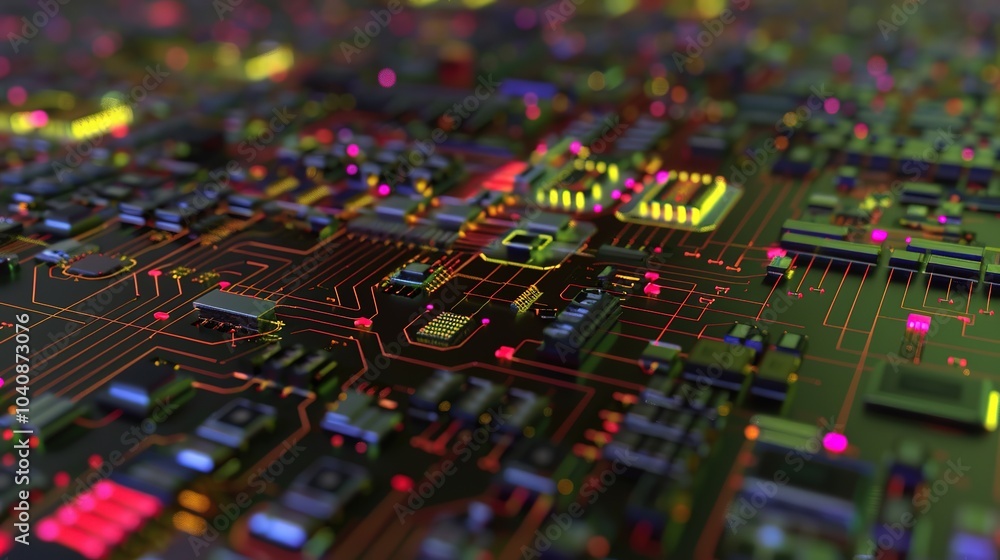 Cool Electronic Chips - a sleek and modern visual. The intricate design of the chips creates a captivating and high-tech scene. Cool Electronic Chips - a sleek and modern visual. The intricate design of the chips creates a captivating and high-tech scene.