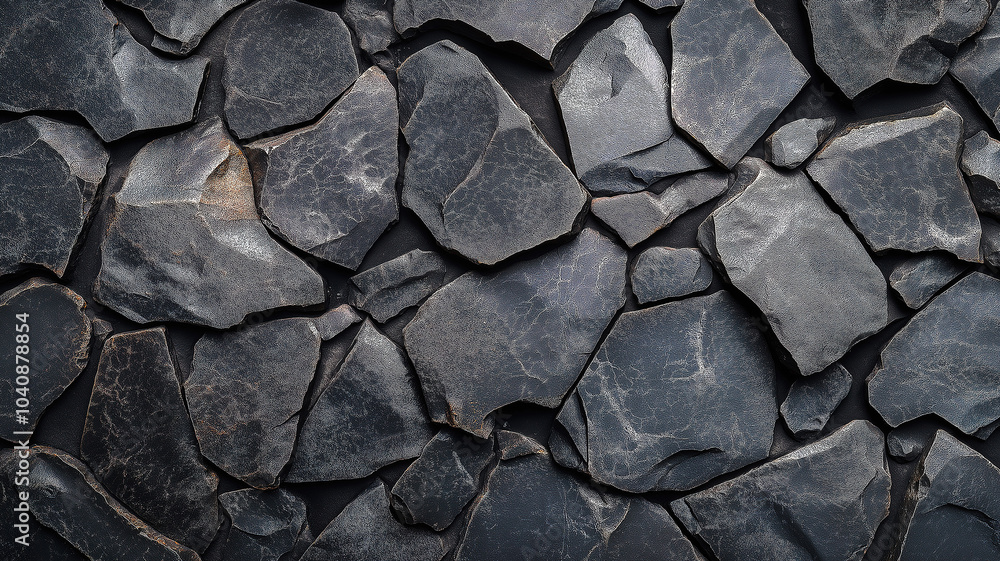 Fototapeta premium Elegant black stone background with ample free space for creative use