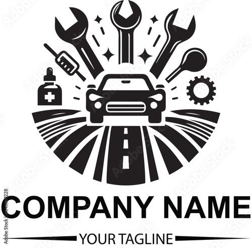 vector car service logo