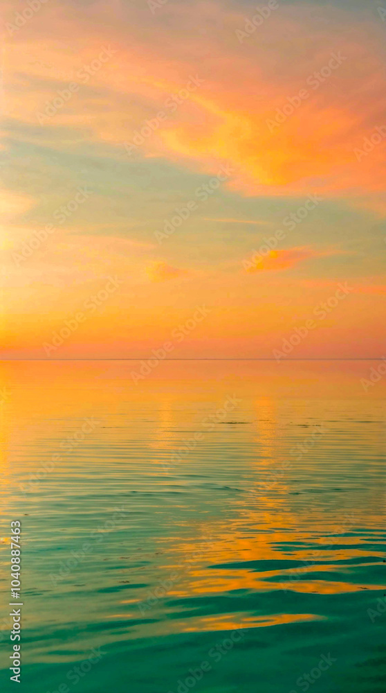 Obraz premium Calming Ocean With The Sky