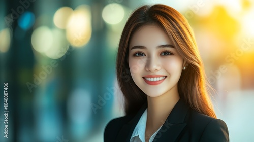 Wallpaper Mural Confident businesswoman, a portrait of professionalism and success in the corporate world Torontodigital.ca