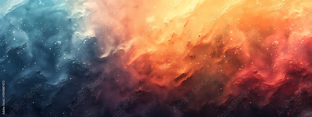 A stunning abstract cosmic scene blending deep blues and fiery oranges, evoking a sense of mystery and wonder. A stunning abstract cosmic scene blending deep blues and fiery oranges, evoking a sense of mystery and wonder.